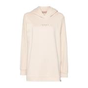 Witte Hoodie French Terry Twinset , White , Dames