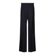 Zwarte Flare Broek Wol Mohair Givenchy , Blue , Dames