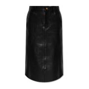 Leren rok Blumarine , Black , Dames