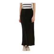 Zwarte Midi Rok Acacia Bbjoanelle Bruuns Bazaar , Black , Dames