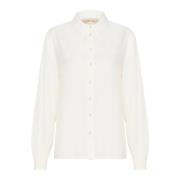 Snow White Lange Mouw Blouse Cream , White , Dames