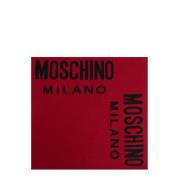 Sjaal met Logo Moschino , Red , Unisex