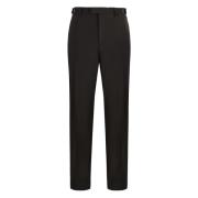 Getailleerde wollen blend broek Emporio Armani , Black , Heren