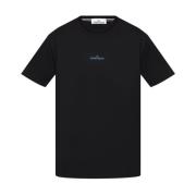 Zwarte T-shirts & Polos Aw24 Stone Island , Black , Heren