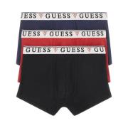 3 Katoen Stretch Boxers - Zwart Guess , Multicolor , Heren