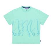 Tentakels Logo Print Tee Octopus , Green , Heren