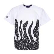 Stempel Tee Wit Korte Mouw T-shirt Octopus , White , Heren