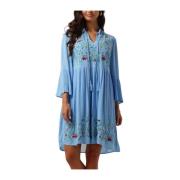 Blauwe Tuniek Jurk voor elke gelegenheid Y.a.s , Blue , Dames