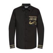 Shirt met logo Versace Jeans Couture , Black , Heren