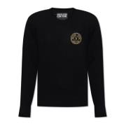 Trui met logo Versace Jeans Couture , Black , Heren