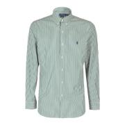 Stretch Poplin Overhemd Ralph Lauren , Green , Heren