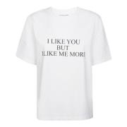 Ik Vind Mezelf Leuker Slogan Tee Victoria Beckham , White , Dames