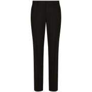 Zwarte Slim Fit Broek Dolce & Gabbana , Black , Heren