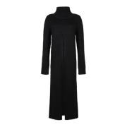 Stijlvolle Gebreide Jurken Jil Sander , Black , Dames