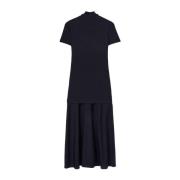 Blauwe Jurk Aw24 Damesmode Jil Sander , Blue , Dames