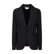 Zwarte single-breasted blazer Alexander McQueen , Black , Dames