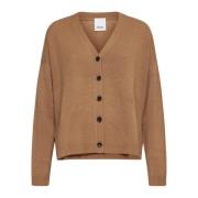 Kameel Sweater Collectie Allude , Brown , Dames