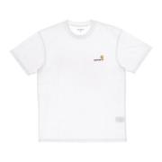 Script Tee Wit Heren T-shirt Carhartt Wip , White , Heren