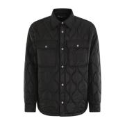 Klassiek Logo Overshirt Palm Angels , Black , Heren