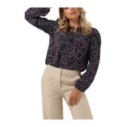 Blauwe Julia Blouse Moliin , Blue , Dames