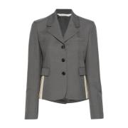 Grijze Gehaakte Panel Jas Palm Angels , Gray , Dames