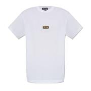 T-shirt met logo Versace Jeans Couture , White , Heren