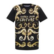 T-shirt met logo Versace Jeans Couture , Black , Heren