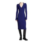 Gebreide Halterjurk met Lange Mouwen Proenza Schouler , Blue , Dames