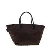 Pre-owned Nylon handbags Burberry Vintage , Brown , Dames