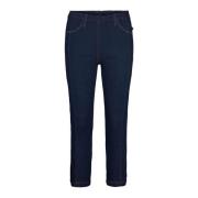 Pure Regular Crop Denim Broek LauRie , Blue , Dames