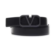 Zwart VLogo Signature Riem Valentino Garavani , Black , Heren