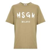 Groene T-shirts en Polos Msgm , Green , Heren