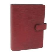 Pre-owned Leather home-office Louis Vuitton Vintage , Red , Dames