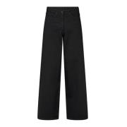 Zwarte Denim Losse Broek Carol Stijl LauRie , Black , Dames