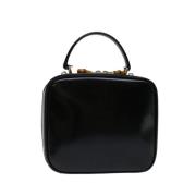 Pre-owned Leather handbags Gucci Vintage , Black , Dames