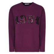 Donker Violet Sweater Plata Maglia Max Mara , Purple , Dames