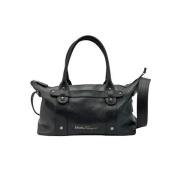 Pre-owned Leather handbags Salvatore Ferragamo Pre-owned , Black , Dam...