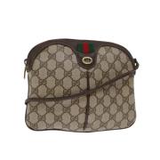 Pre-owned Canvas gucci-bags Gucci Vintage , Beige , Dames