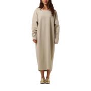 Beige Midi Jurk 098 Penn&Ink N.Y , Beige , Dames