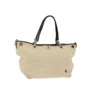 Pre-owned Canvas handbags Burberry Vintage , Beige , Dames