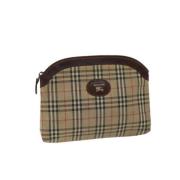 Pre-owned Canvas pouches Burberry Vintage , Beige , Dames