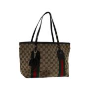 Pre-owned Canvas gucci-bags Gucci Vintage , Beige , Dames