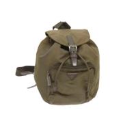 Pre-owned Nylon backpacks Prada Vintage , Beige , Dames