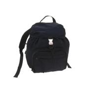 Pre-owned Nylon backpacks Prada Vintage , Blue , Dames