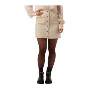 Elegant Mini Skirt Twinset , Beige , Dames