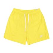 Mesh Gevoerde Zwemshort Geel/Wit Nike , Yellow , Heren