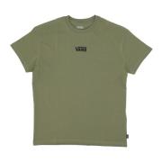 Groene Oversized Tee met V Borduursel Vans , Green , Dames