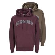 Caleb Hoodie Pakket Jack & Jones , Multicolor , Heren