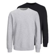 Comfortabel Sweatshirt Doppelpack Jack & Jones , Multicolor , Heren