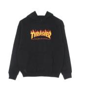 Flame Hood Sweatshirt Zwart/Geel Thrasher , Black , Heren